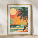 Suche nach vintage surfer poster Retro