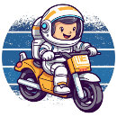 Suche nach kometen poster Mond