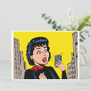 Suche nach frau am telefon postkarten Comic