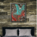 Suche nach blaues feuer poster Schwarz
