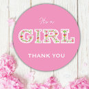 Suche nach mädchen babyparty aufkleber Es ist ein mädchen