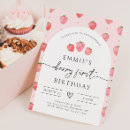 Suche nach first birthday einladungen Erdbeereinladung