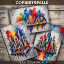 Suche nach stadt skyline geschenkpapier Landschaft