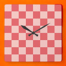 Suche nach rosa gingham wanduhren Für sie
