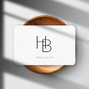 Suche nach und weißes monogramm visitenkarten Modern