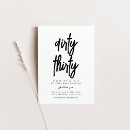 Suche nach dirty thirty einladungen 30