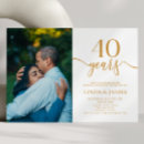 Suche nach 40 hochzeitstag einladungen Jubiläum
