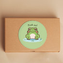 Suche nach frosch cartoon aufkleber Teich