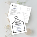 Suche nach neues zuhause postkarten Minimalistisch
