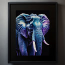 Suche nach lila elefant poster Blau