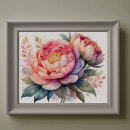 Suche nach peonie poster Aquarell