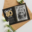 Suche nach glücklicher 80 geburtstag einladungen Elegant