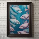 Suche nach blaue fische poster Unterwasser