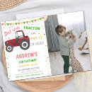 Suche nach roter traktor einladungen Für kinder