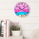 Suche nach rosa flamingos wanduhren Bunt