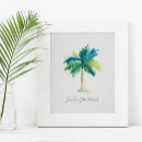 Suche nach tropische palmen poster Aquarell