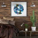 Suche nach hexagon poster Blau