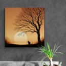 Suche nach silhouetten leinwandbilder Sonnenuntergang