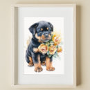 Suche nach rottweiler hunde poster Aquarell