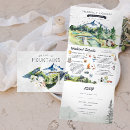 Suche nach der ländlichen hochzeit einladungen Aquarell