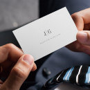 Suche nach und weißes monogramm visitenkarten Minimal