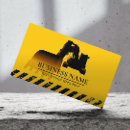 Suche nach schwere ausrüstung visitenkarten Bau