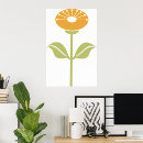Suche nach orange blume poster Bunt