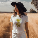 Suche nach goldene ananas tshirts Für sie
