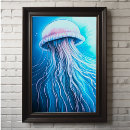 Suche nach blaue quallen poster Unterwasser