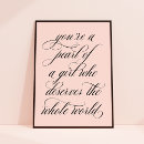 Suche nach perle poster Für sie