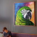 Suche nach grüner papagei leinwandbilder Vögel