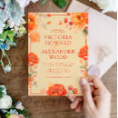 Suche nach im herbst hochzeits einladungen Flammendes orange