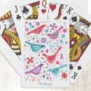 Suche nach blume spielkarten Vogel