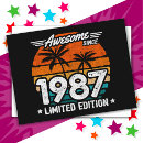 Suche nach 1987 geburtstag karten Retro