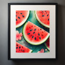 Suche nach wassermelone poster Aquarell
