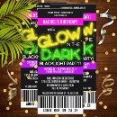 Suche nach glow in the dark party einladungen Neon