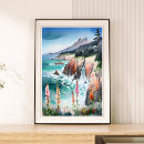 Suche nach küstenlandschaft poster Aquarell
