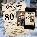 Suche nach lustiger 80 geburtstag einladungen Typografie