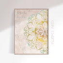 Suche nach goldene mandala poster Boho