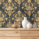 Suche nach damask kunst Schwarz und gold