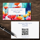 Suche nach abstrakte blumen visitenkarten Qr code