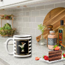 Suche nach gold und weiße streifen tassen Schwarz weiß