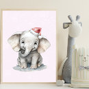 Suche nach baby elephant poster Aquarell