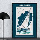 Suche nach lake tahoe poster Vintag
