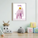 Suche nach elefant kinderzimmer poster Baby girl