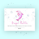 Suche nach rosa delphin einladungen Aquarell