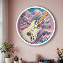 Suche nach e gitarre poster wanduhren Gitarrist