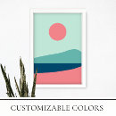 Suche nach rosa und türkis poster Modern