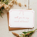 Suche nach pink bow wedding einladungen Kokette