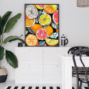Suche nach orangen und zitronen poster Grapefruit